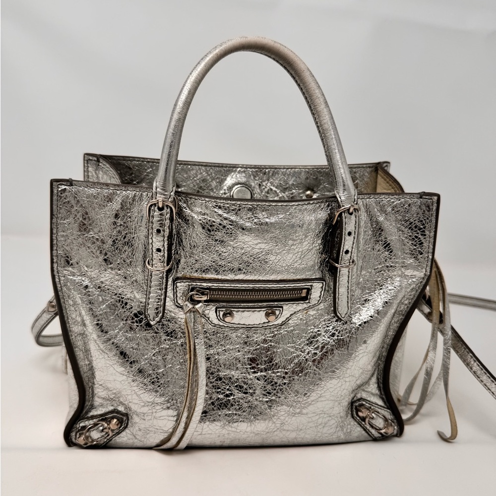 Balenciaga small tote bag with a thin long strap (crossbody bag)